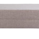 Gray Modern Bench with Glam Deco Design and Teddy Fabric 10 Gray Modern Bench with Glam Deco Design and Teddy Fabric