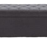 Velvet Upholstered Storage Bench with Tufted Seat and Hidden Compartment 10 Velvet Upholstered Storage Bench with Tufted Seat and Hidden Compartment
