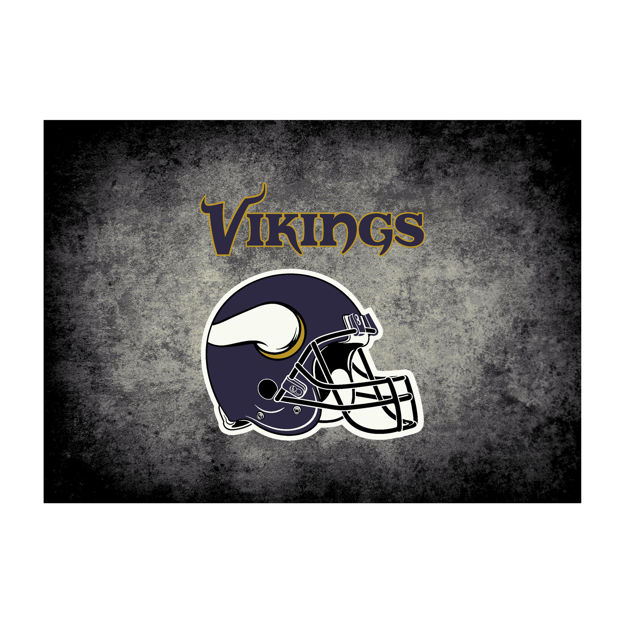 vikings 8x11 distressed officially licensed area rug minnesota collection