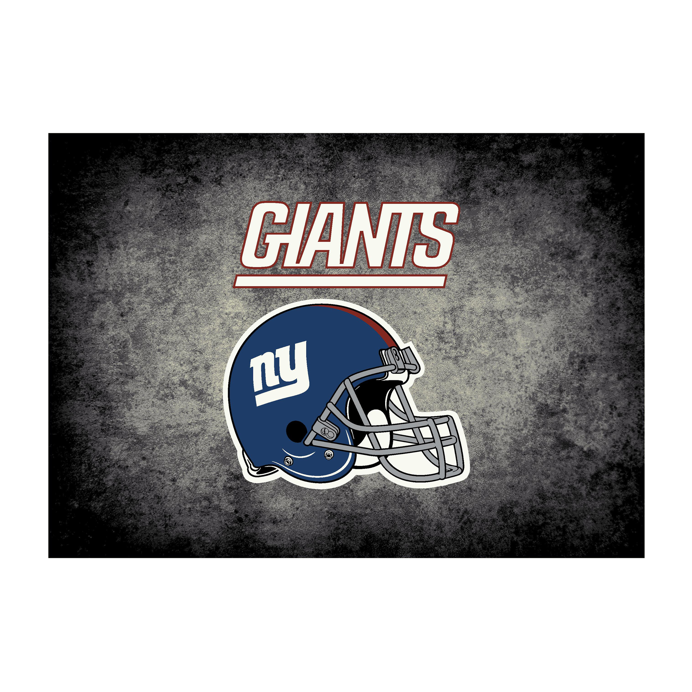new york giants distressed 8x11 area rug officially licensed