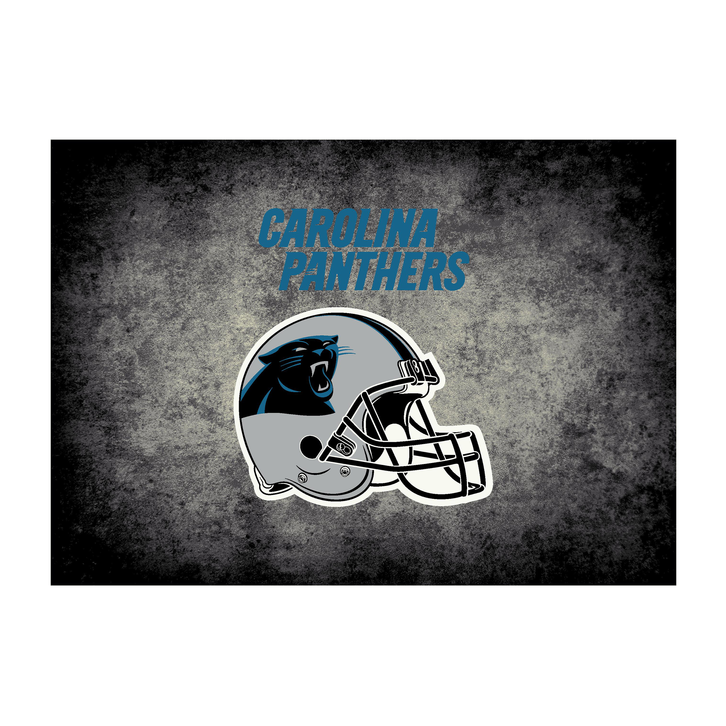 carolina panthers 8x11 distressed area rug officially licensed nfl