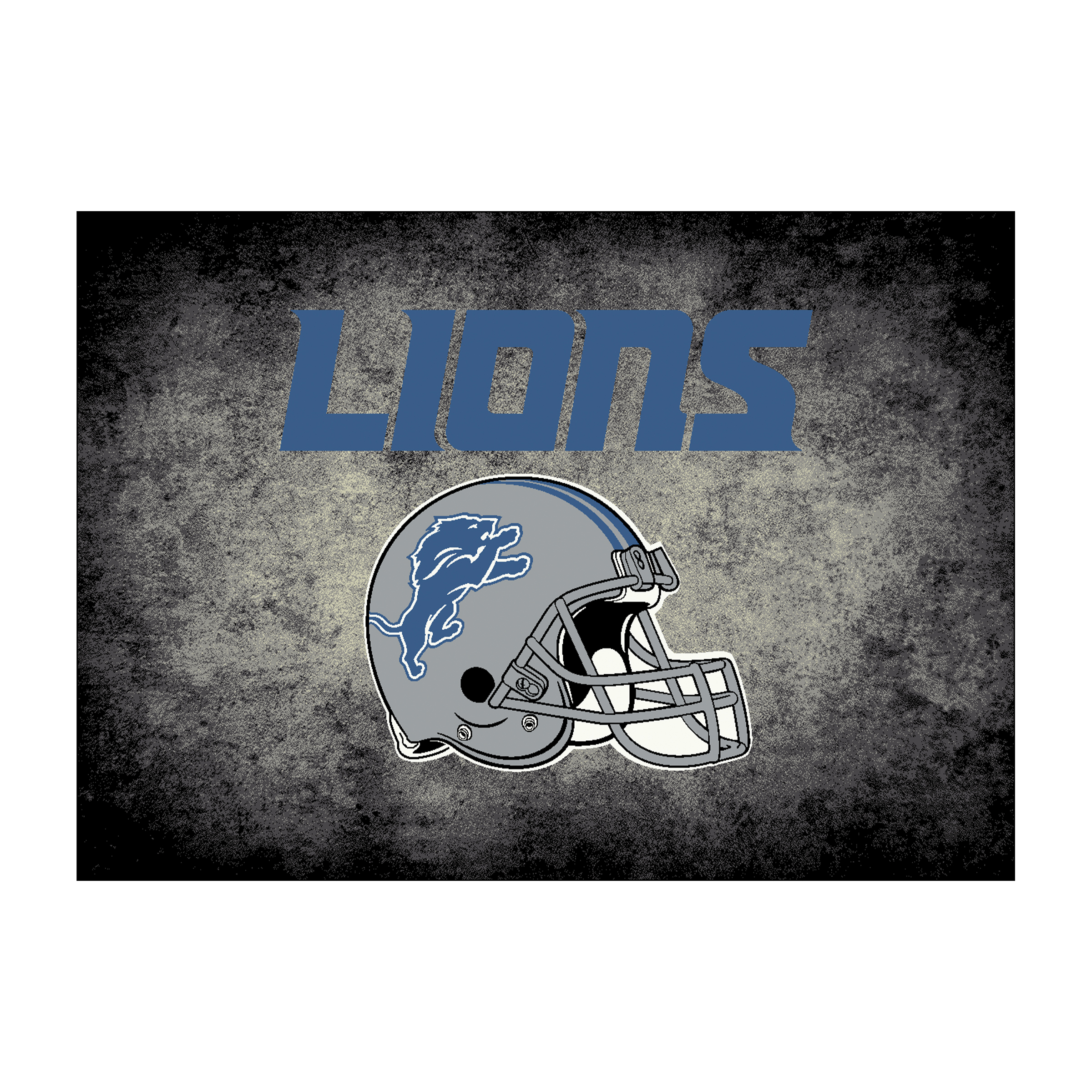 detroit lions 8x11 distressed area rug officially licensed nfl rug