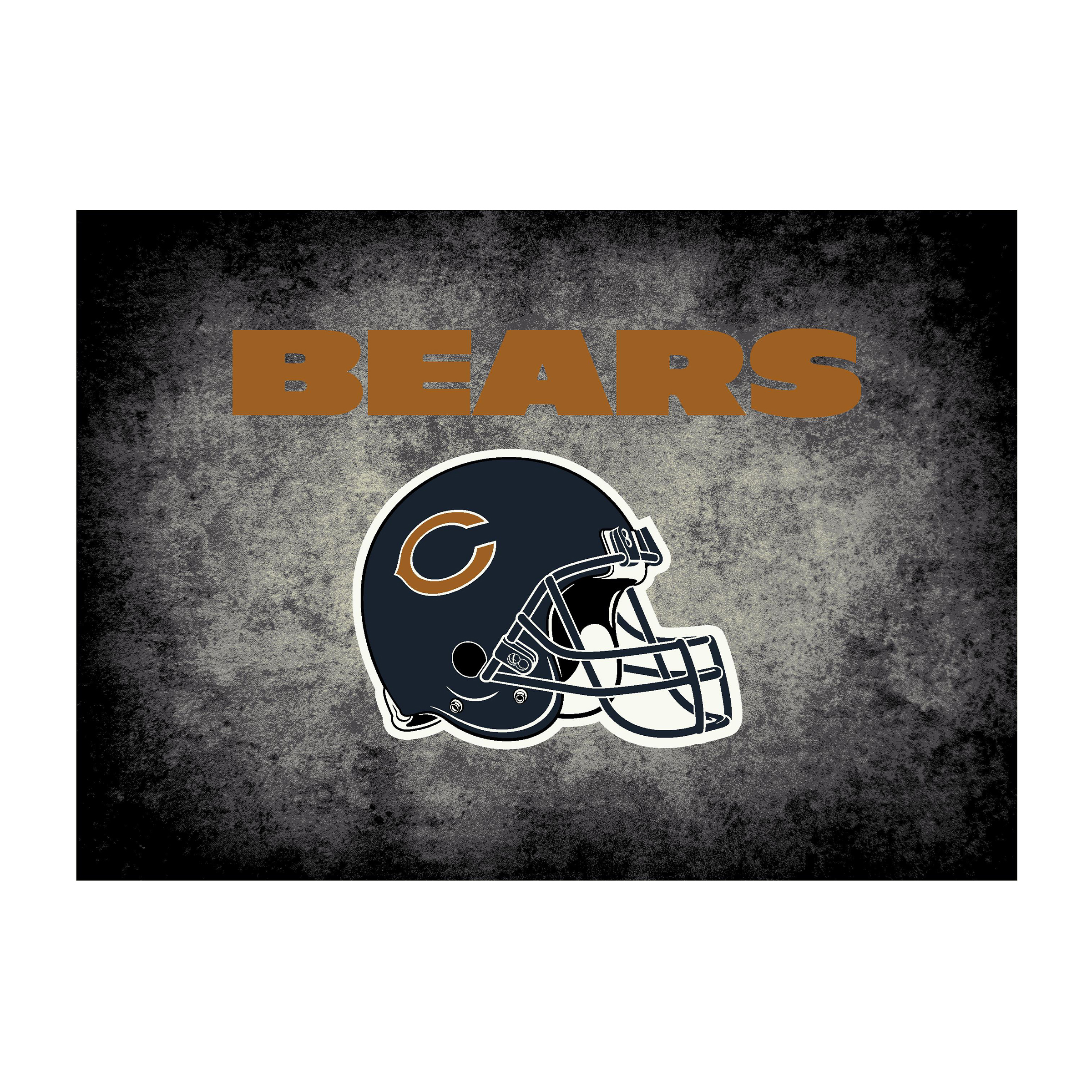 chicago bears 8x11 distressed area rug officially licensed nfl