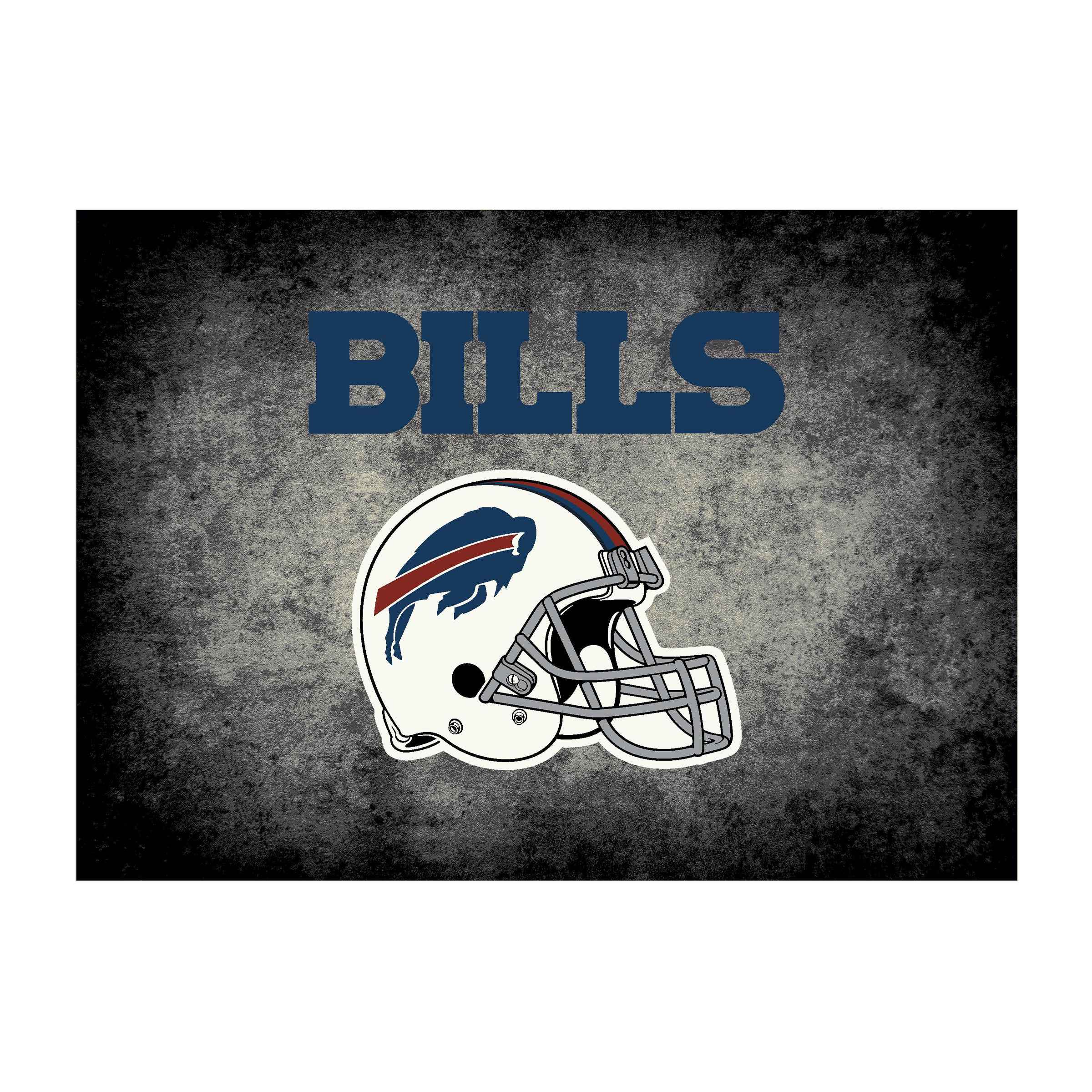 buffalo bills 8x11 distressed area rug officially licensed nfl