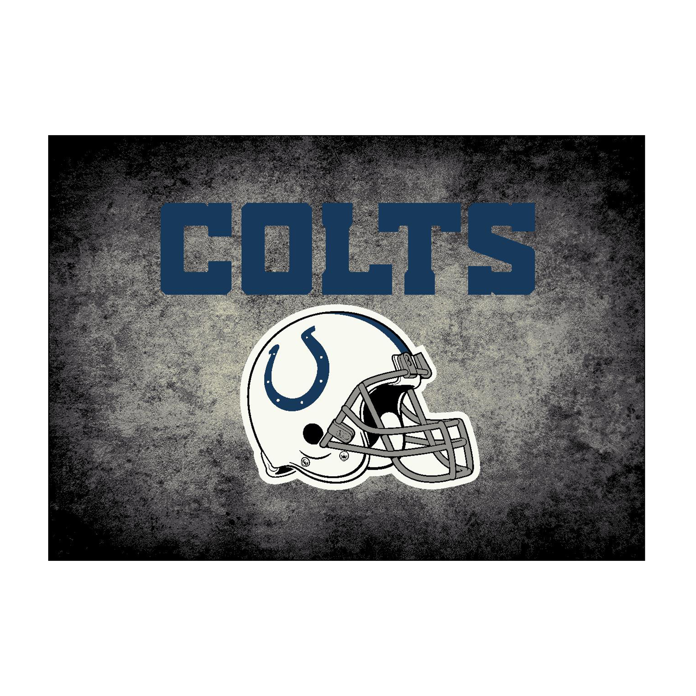 indianapolis colts 8x11 distressed area rug officially licensed nfl