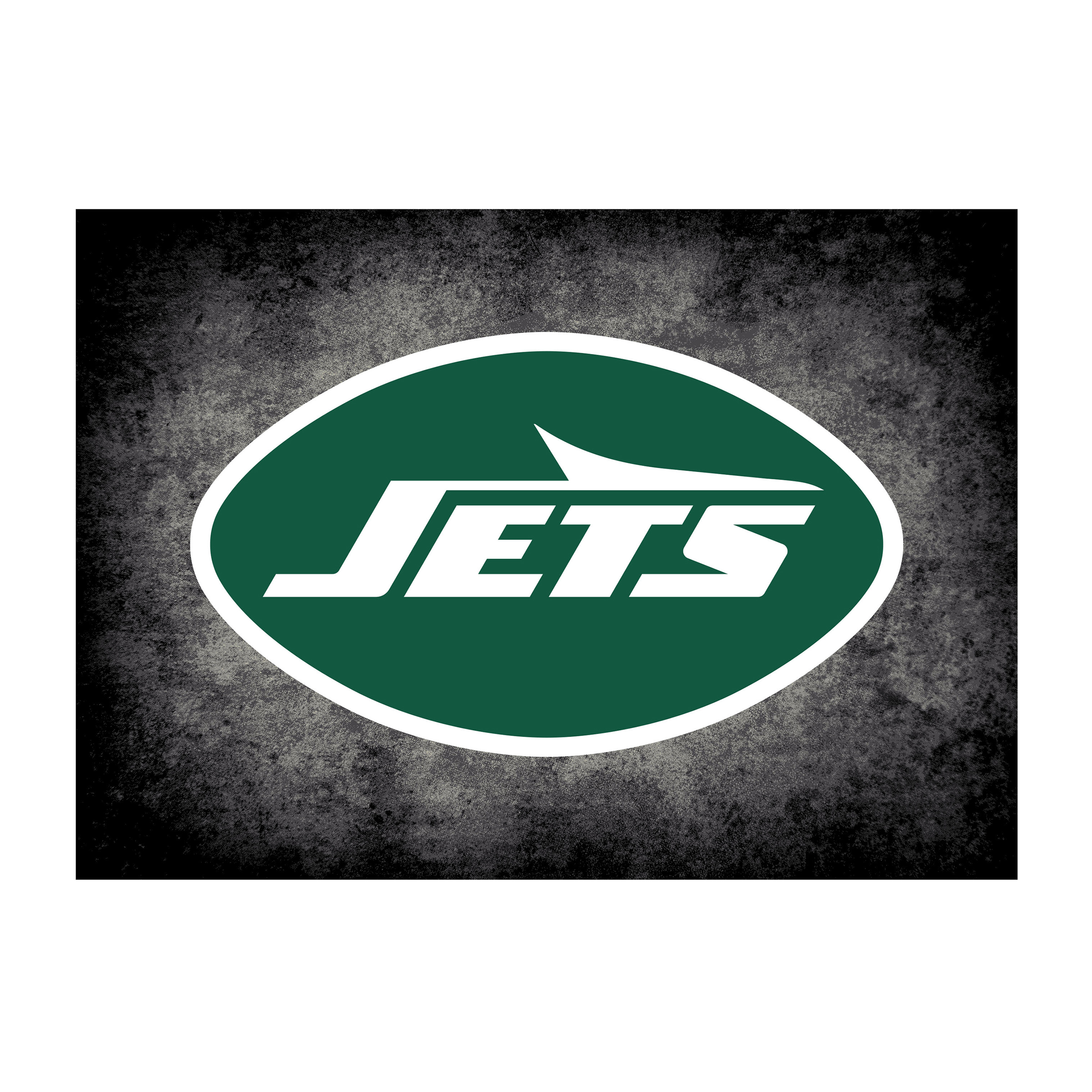 jets 8x11 distressed area rug officially licensed nfl rug