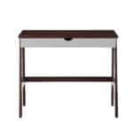 Two-Tone Brown and White Writing Desk with Drawer 7 Two-Tone Brown and White Writing Desk with Drawer
