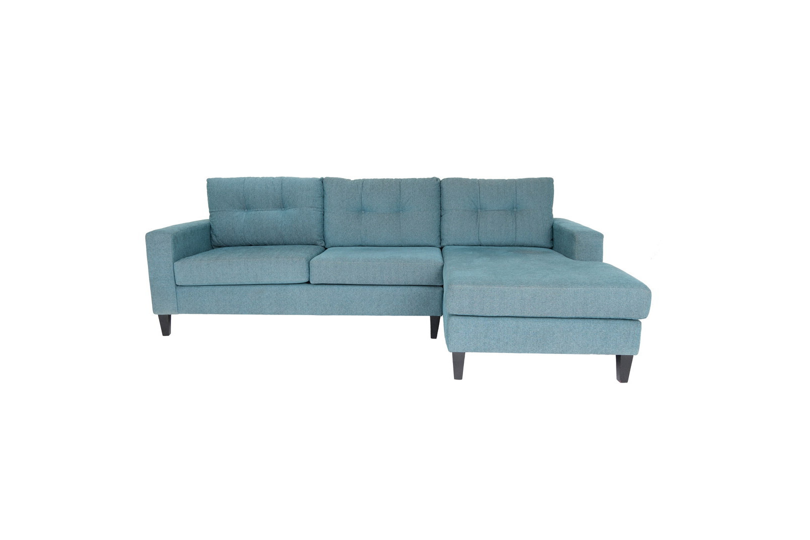 108 Inch Blue L Shaped Two Piece Corner Sectional 3 108 Inch Blue L Shaped Two Piece Corner Sectional - Image 3