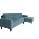 108 Inch Blue L Shaped Sofa and Chaise Sectional 7 108 Inch Blue L Shaped Sofa and Chaise Sectional