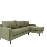 37-Inch Dark Green L Shaped Two Piece Sectional Sofa 8 37-Inch Dark Green L Shaped Two Piece Sectional Sofa