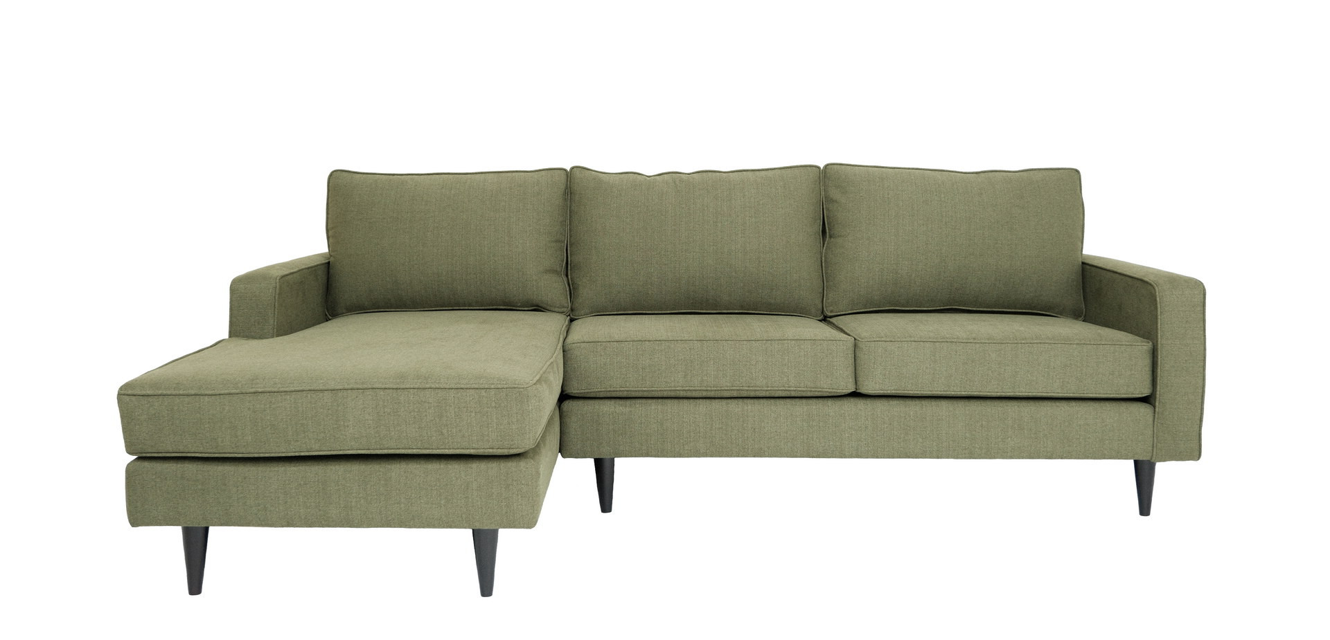 37-Inch Dark Green L Shaped Two Piece Sectional Sofa 4 37-Inch Dark Green L Shaped Two Piece Sectional Sofa - Image 4