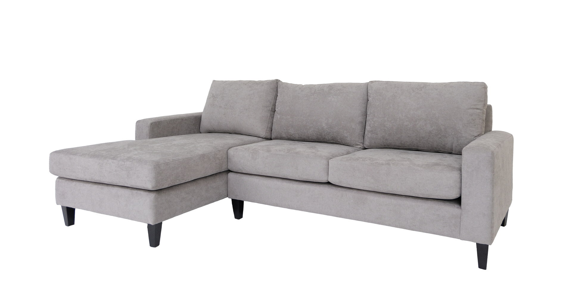 115 Inch Gray L Shaped Two Piece Corner Sectional Sofa 3 115 Inch Gray L Shaped Two Piece Corner Sectional Sofa - Image 3