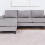 115 Inch Gray L Shaped Two Piece Corner Sectional Sofa 7 115 Inch Gray L Shaped Two Piece Corner Sectional Sofa