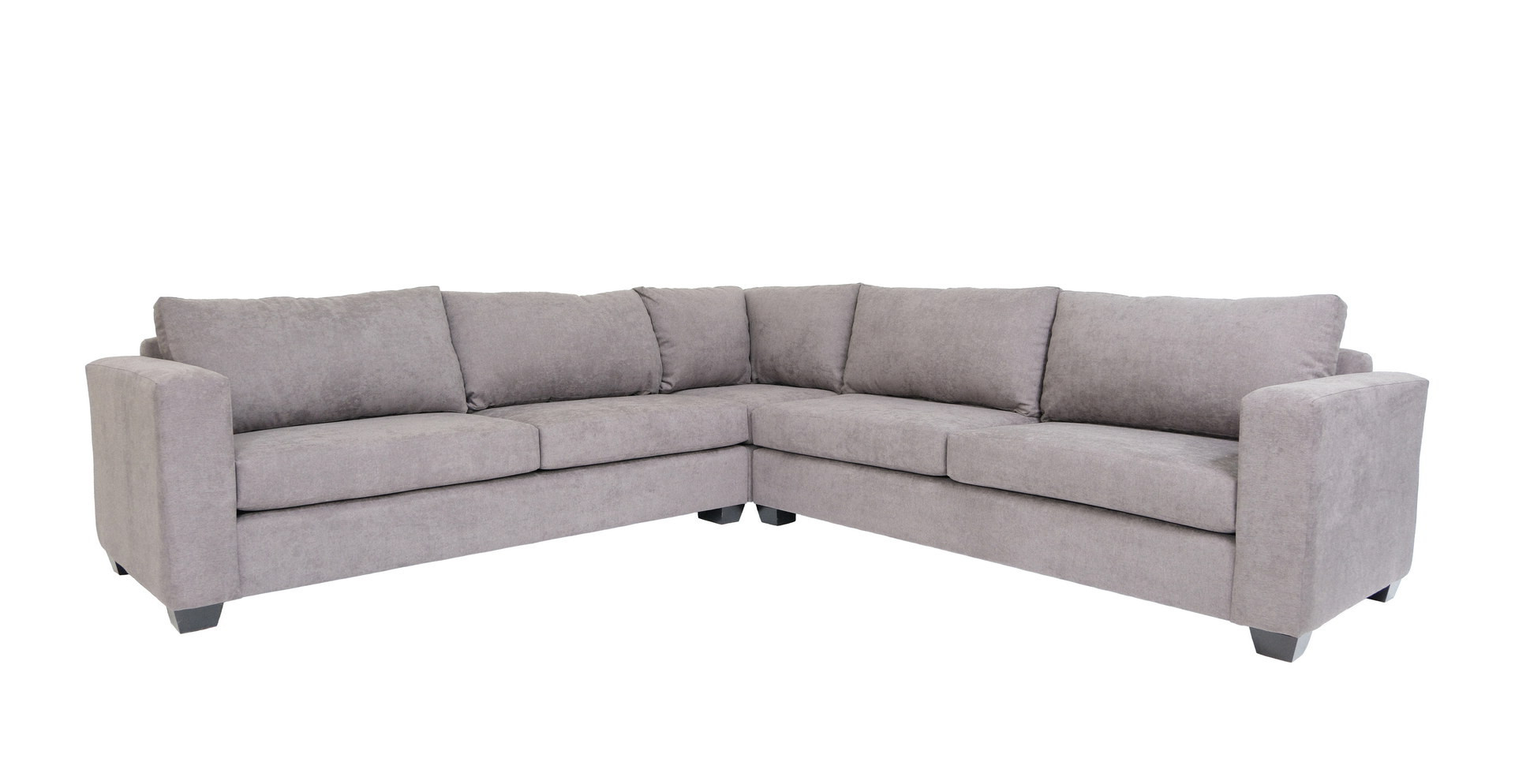 120 Inch Gray L Shaped Corner Sectional with Wood Legs 5 120 Inch Gray L Shaped Corner Sectional with Wood Legs - Image 5