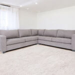 120 Inch Gray L Shaped Corner Sectional with Wood Legs 10 120 Inch Gray L Shaped Corner Sectional with Wood Legs
