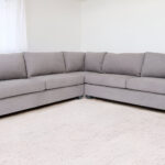 120 Inch Gray L Shaped Corner Sectional with Wood Legs 8 120 Inch Gray L Shaped Corner Sectional with Wood Legs