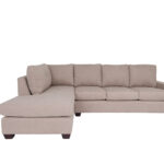 115 Inch Tan L Shaped Two Piece Sectional Sofa (Left Facing)