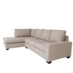115 Inch Tan L Shaped Two Piece Sectional Sofa (Left Facing)