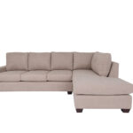 115 Inch Tan L Shaped Two Piece Sectional Sofa (Left Facing)