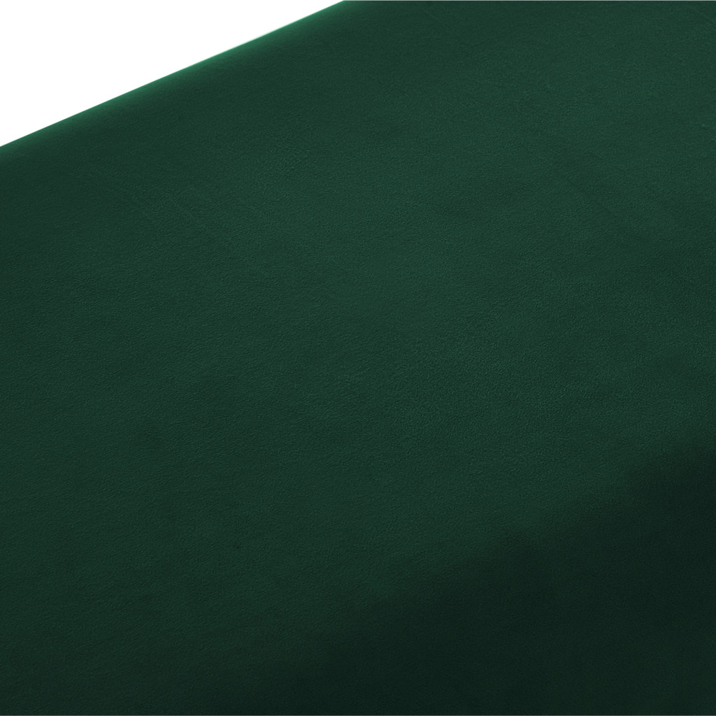 48" Modern Hunter Green Velvet Bench with Gold Base 9 48" Modern Hunter Green Velvet Bench with Gold Base - Image 9