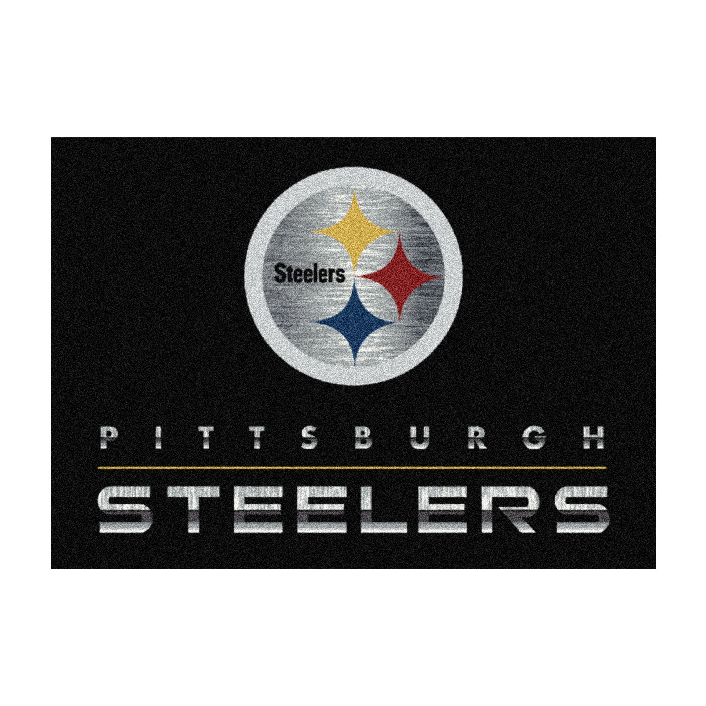 steelers chrome 8x11 area rug officially licensed nfl