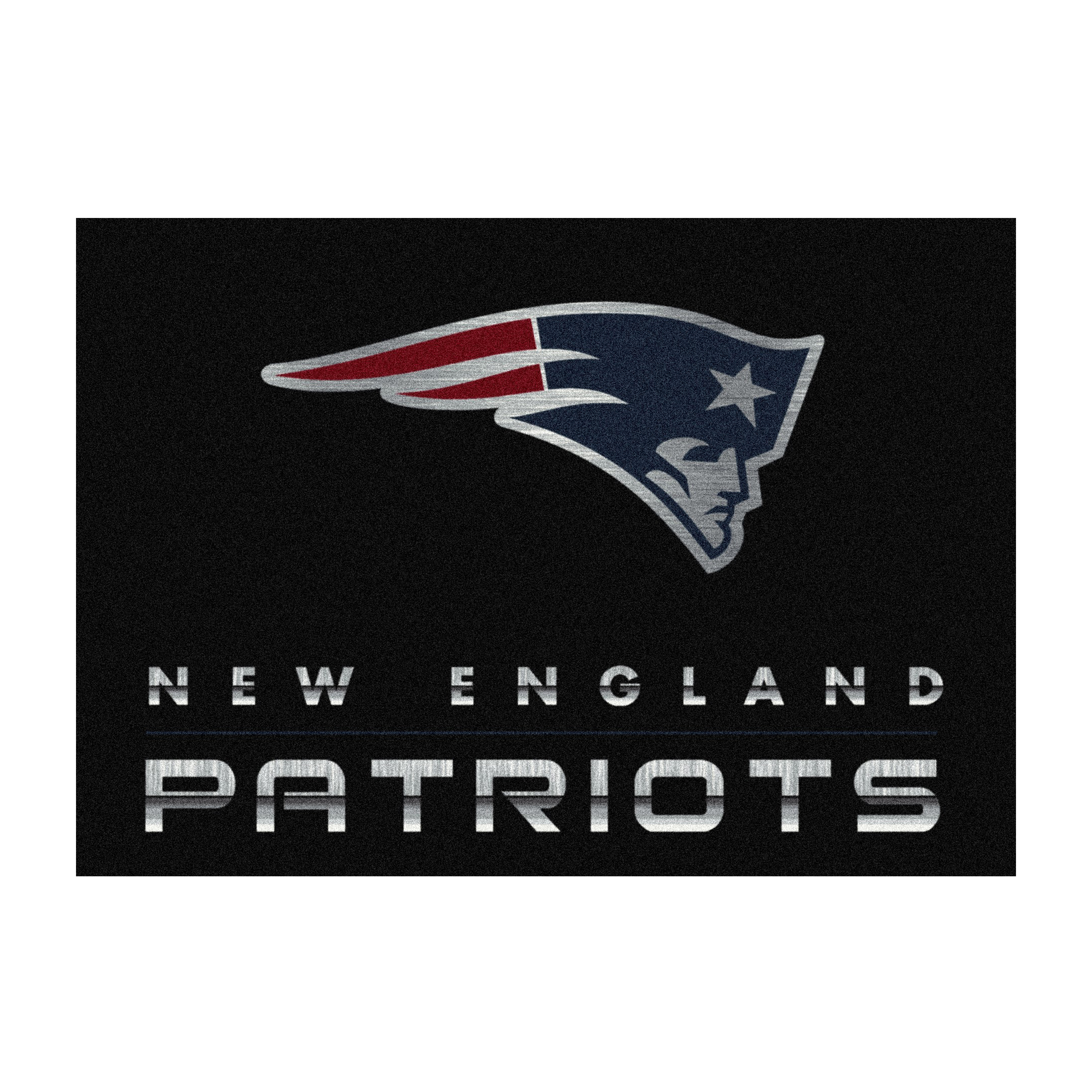 patriots 8x11 chrome area rug officially licensed nfl rug
