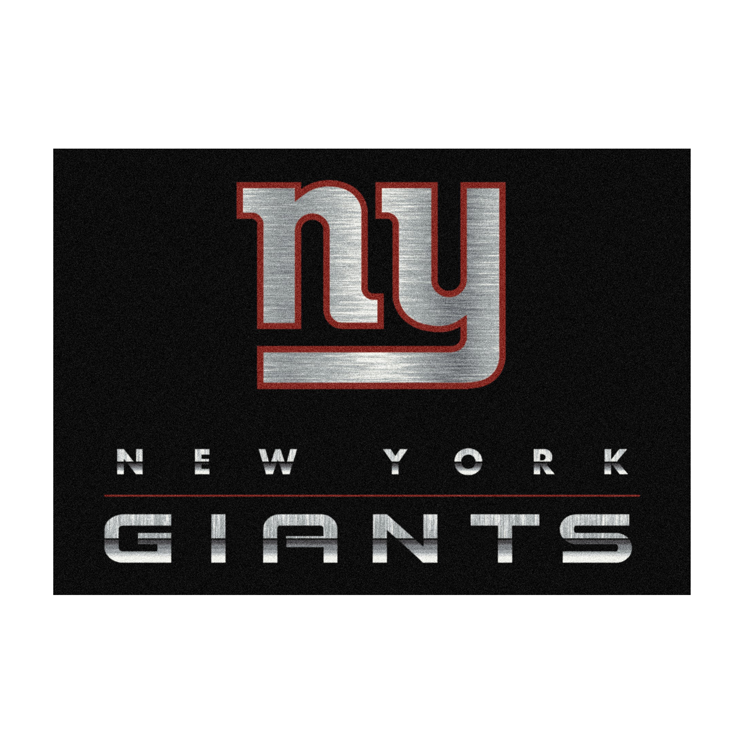 new york giants chrome 8x11 area rug officially licensed nfl