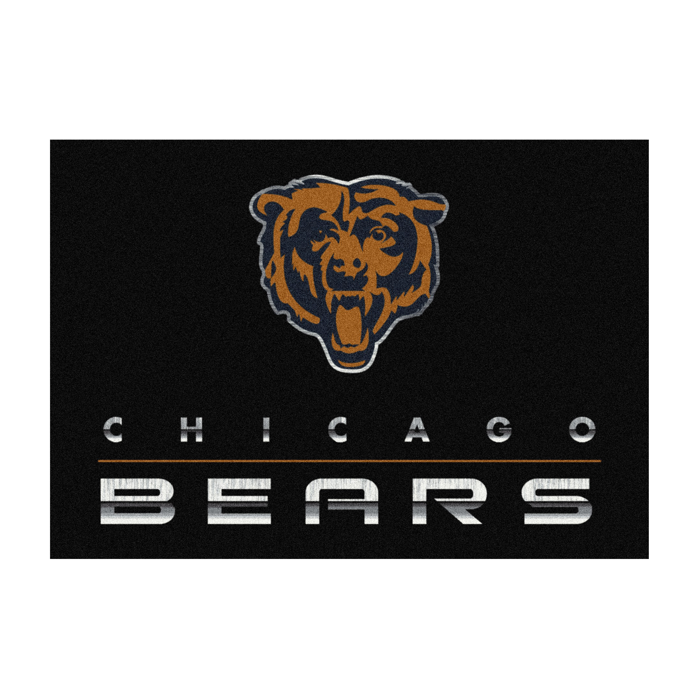 chicago bears chrome 8x11 area rug officially licensed nfl