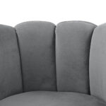 27-Inch Gray Velvet Tufted Swivel Barrel Accent Chair 16 27-Inch Gray Velvet Tufted Swivel Barrel Accent Chair