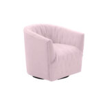 31-Inch Blush Velvet Tufted Swivel Barrel Accent Chair 8 31-Inch Blush Velvet Tufted Swivel Barrel Accent Chair