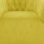31-Inch Yellow Velvet Tufted Swivel Barrel Accent Chair