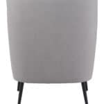 Boho Chic Gray Accent Chair with Faux Leather and Steel Legs 13 Boho Chic Gray Accent Chair with Faux Leather and Steel Legs