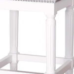31-Inch Light Gray and White Backless Bar Stool 8 31-Inch Light Gray and White Backless Bar Stool
