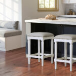 27 Inch Gray and Antiqued White Backless Counter Height Bar Stool 14 27 Inch Gray and Antiqued White Backless Counter Height Bar Stool