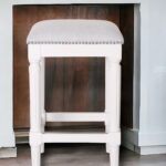 27 Inch Gray and Antiqued White Backless Counter Height Bar Stool 10 27 Inch Gray and Antiqued White Backless Counter Height Bar Stool