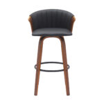 30 Inch Black and Wood Brown Swivel Bar Stool 10 30 Inch Black and Wood Brown Swivel Bar Stool