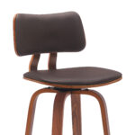 30-Inch Brown Faux Leather Swivel Low Back Bar Stool 15 30-Inch Brown Faux Leather Swivel Low Back Bar Stool