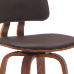 30-Inch Brown Faux Leather Swivel Low Back Bar Stool 17 30-Inch Brown Faux Leather Swivel Low Back Bar Stool