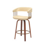 26 Inch Cream Faux Leather Swivel Bar Stool With Arms 14 26 Inch Cream Faux Leather Swivel Bar Stool With Arms