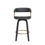26 Inch Black Faux Leather Swivel Counter Height Bar Stool 11 26 Inch Black Faux Leather Swivel Counter Height Bar Stool