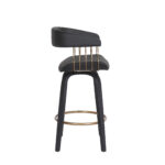 26 Inch Black Faux Leather Swivel Counter Height Bar Stool 13 26 Inch Black Faux Leather Swivel Counter Height Bar Stool