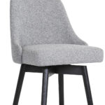 26-Inch Light Gray and Black Swivel Counter Height Bar Stool 17 26-Inch Light Gray and Black Swivel Counter Height Bar Stool