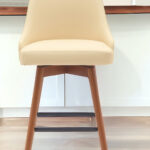 26 Inch Cream and Wood Brown Swivel Counter Height Bar Stool 9 26 Inch Cream and Wood Brown Swivel Counter Height Bar Stool