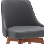 30-Inch Gray and Wood Brown Swivel Bar Stool Modern Style 16 30-Inch Gray and Wood Brown Swivel Bar Stool Modern Style