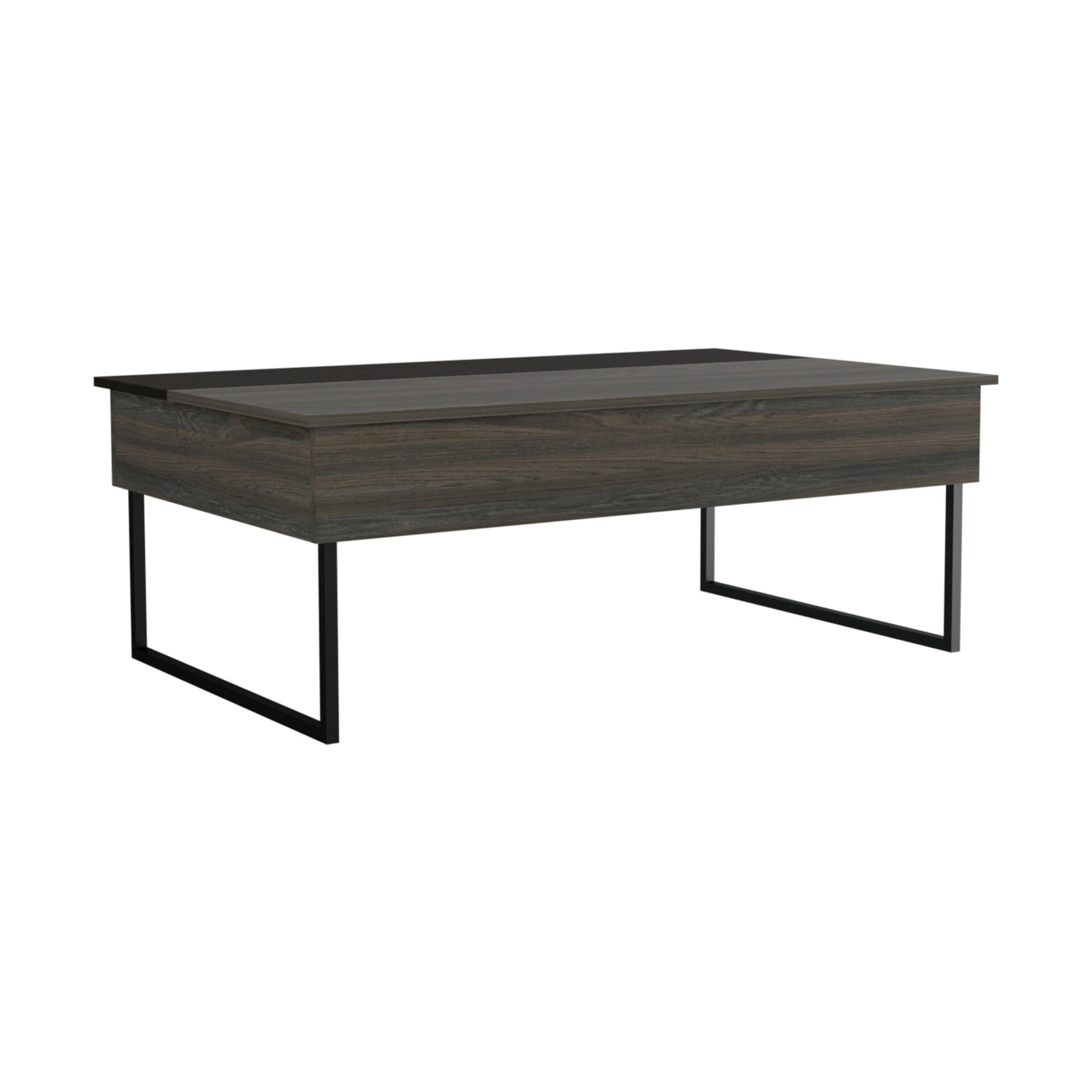 49-Inch Espresso and Black Lift Top Coffee Table 2 49-Inch Espresso and Black Lift Top Coffee Table - Image 2
