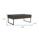 49-Inch Espresso and Black Lift Top Coffee Table 15 49-Inch Espresso and Black Lift Top Coffee Table