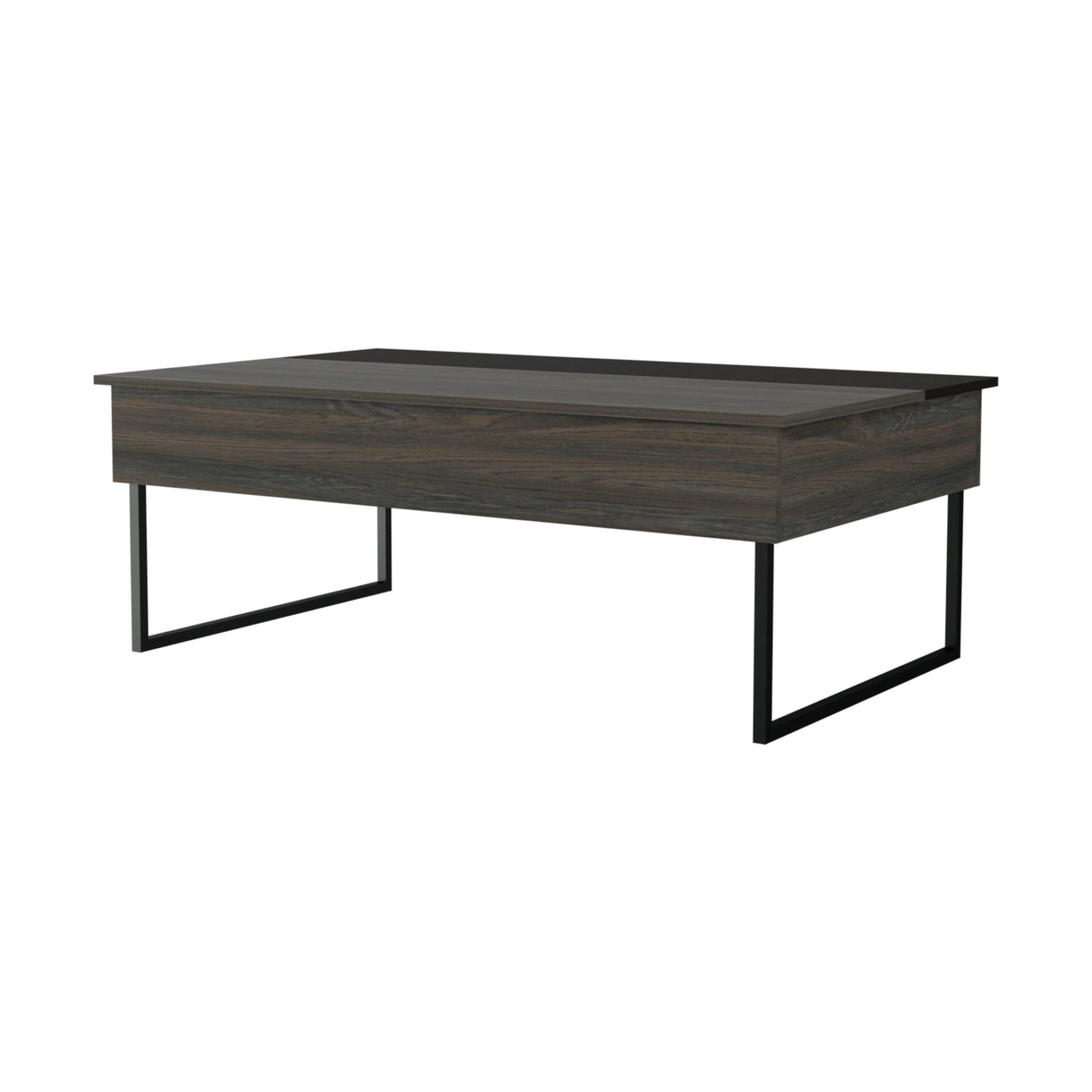 49-Inch Espresso and Black Lift Top Coffee Table 3 49-Inch Espresso and Black Lift Top Coffee Table - Image 3