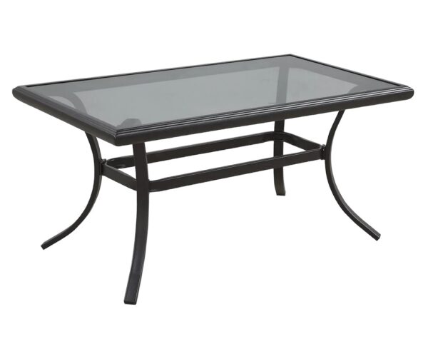 21 Inch Black Metal Outdoor Chat Table