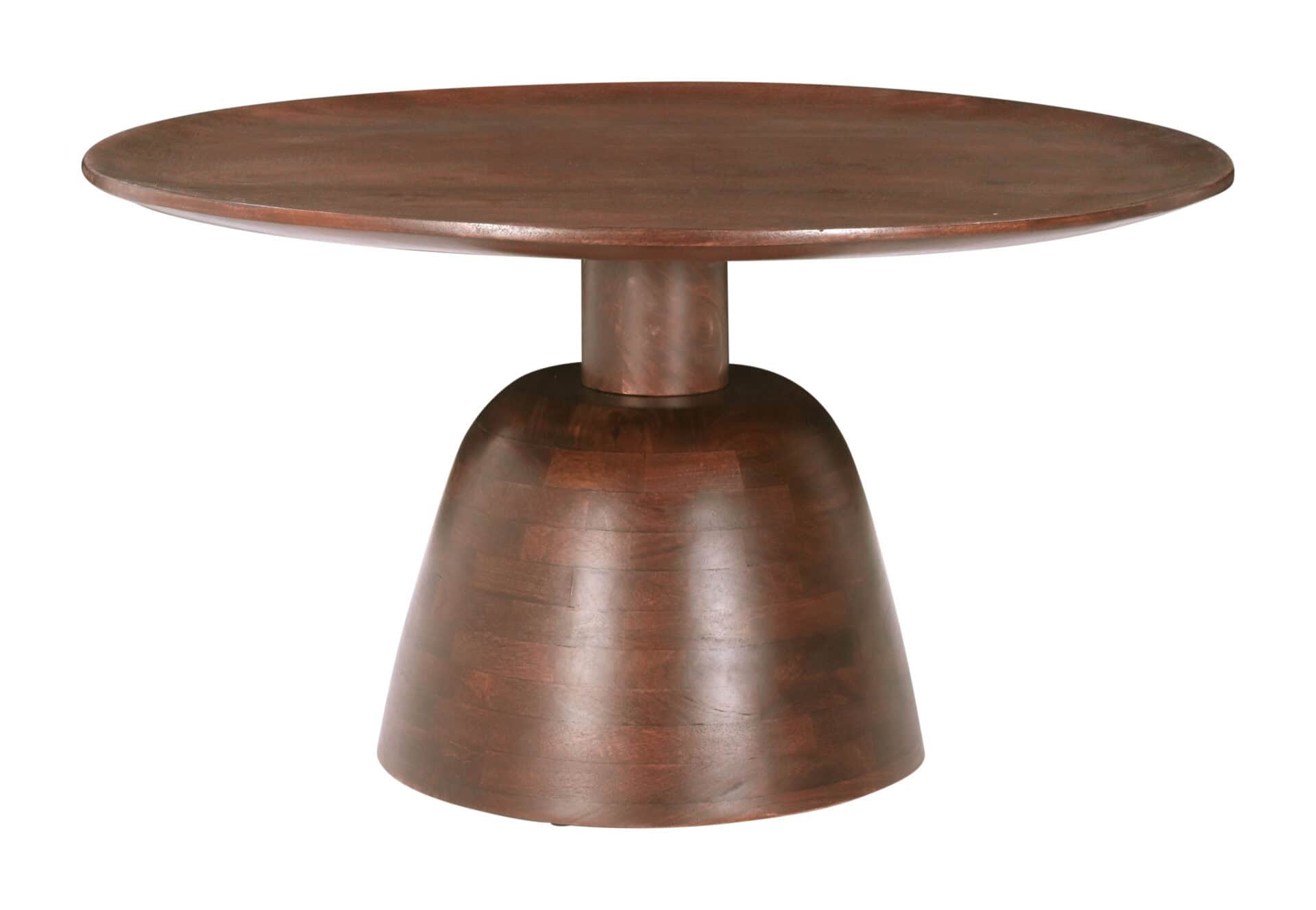 Modern Minimalist Round Coffee Table in Acacia Wood 1 Modern Minimalist Round Coffee Table in Acacia Wood