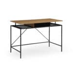 Natural and Black Writing Desk with Storage Drawer 9 Natural and Black Writing Desk with Storage Drawer